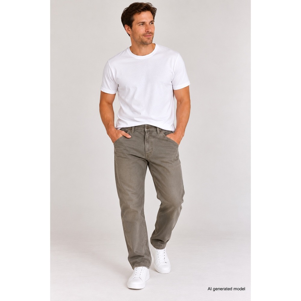 Carhartt B159 MUD Loose Fit Canvas Carpenter Work Pants Mens 32x32 Gray Brown